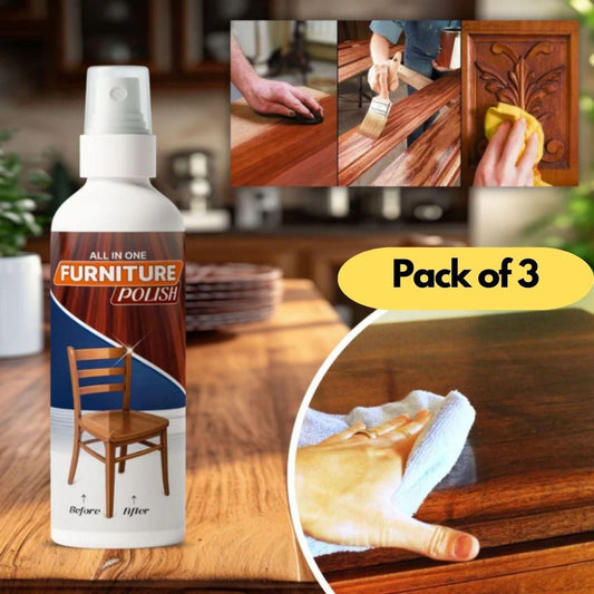 All-in-One Furniture Polish – Pack of 3 (Triple Shine Value Pack)