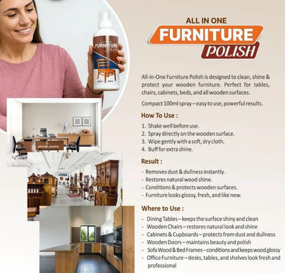 All-in-One Furniture Polish – Pack of 3 (Triple Shine Value Pack)