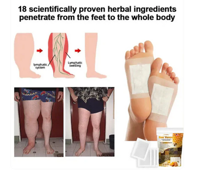 Vee Vesom Lymphatic Daiamage & Sliming Patches (10 Patches)